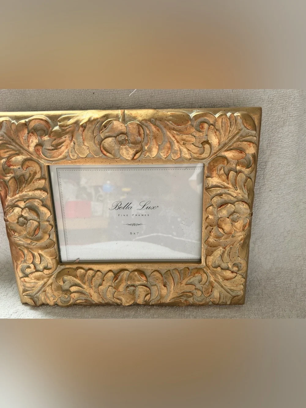 Bella Lux Fine Frames Gold Ornate Floral Picture Frame